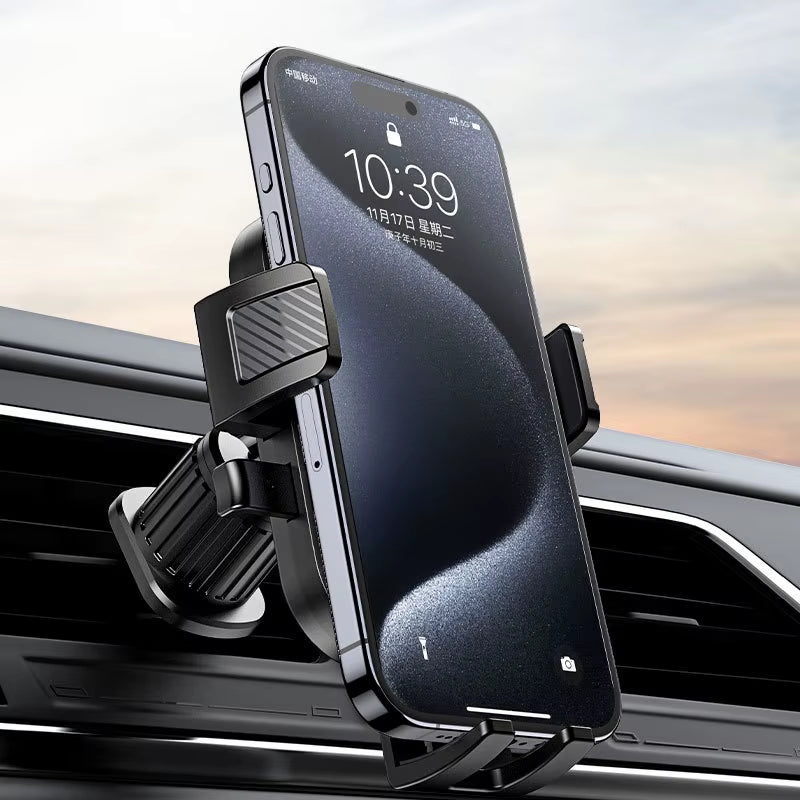 Flexible Cell Phone Holder Car, Phone Mount for Car Air Vent, Universal Auto Lock Car Phone Holder for Iphone Most Smartphone